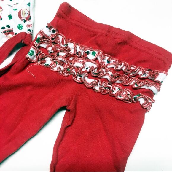 Baby Girl Santa Holiday Outfit - Size 0-3 Months - Picture 3 of 6